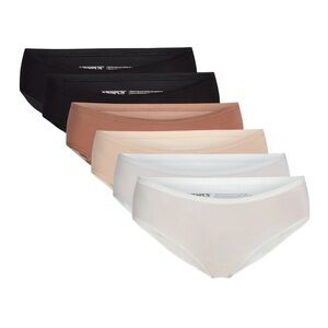 Joyspun Women's Microfiber Hipster Panties, 6-Pack